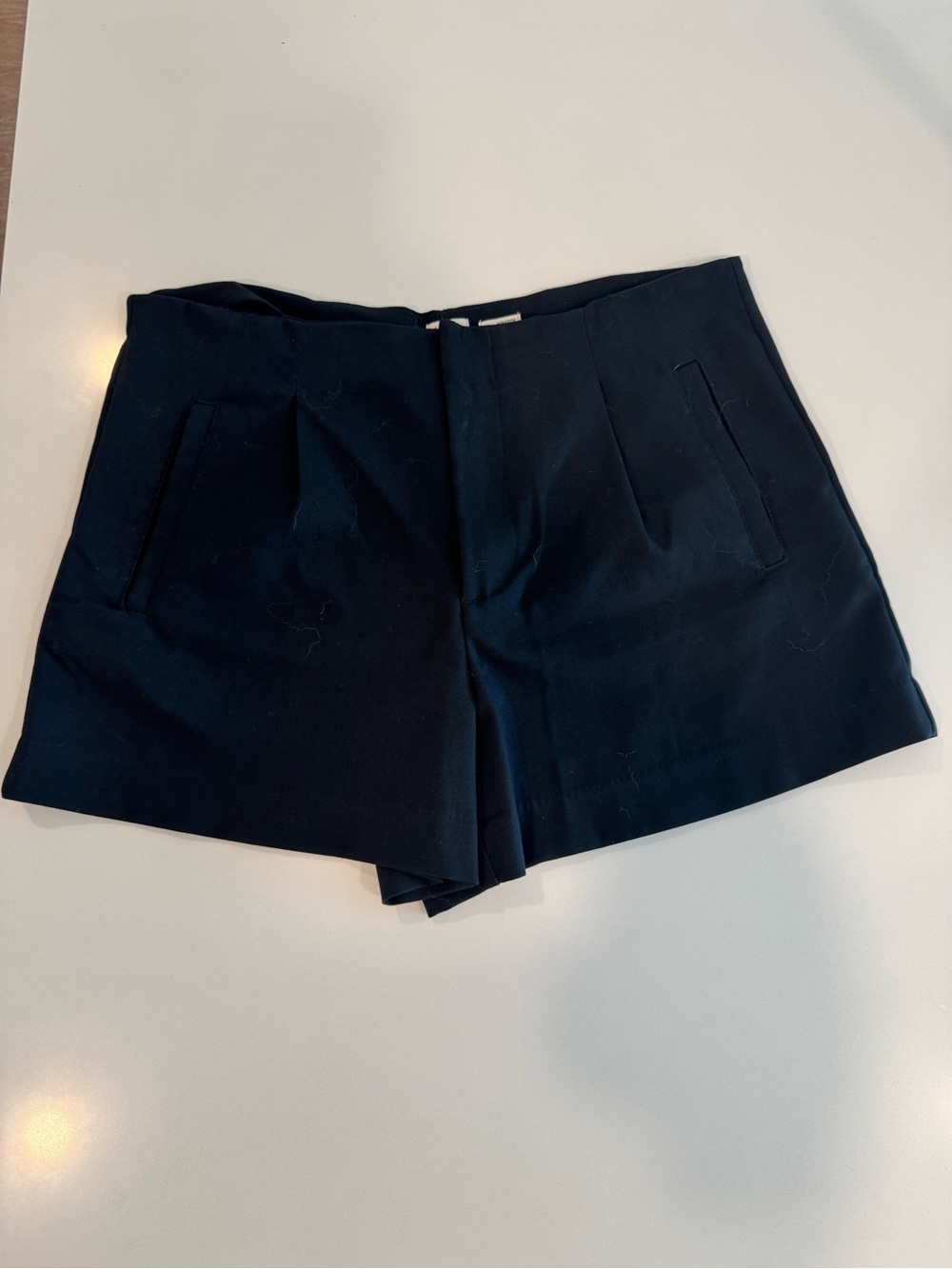a new day Navy Tailored High-Rise Bermuda Shorts